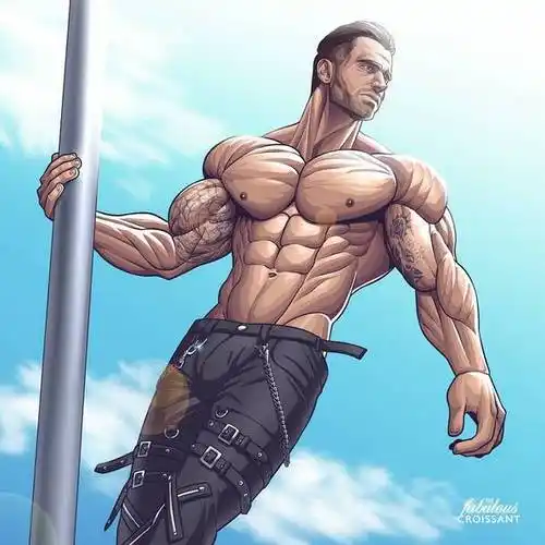 健身手机壁纸卡通版肌肉男壁纸下载完美的身体