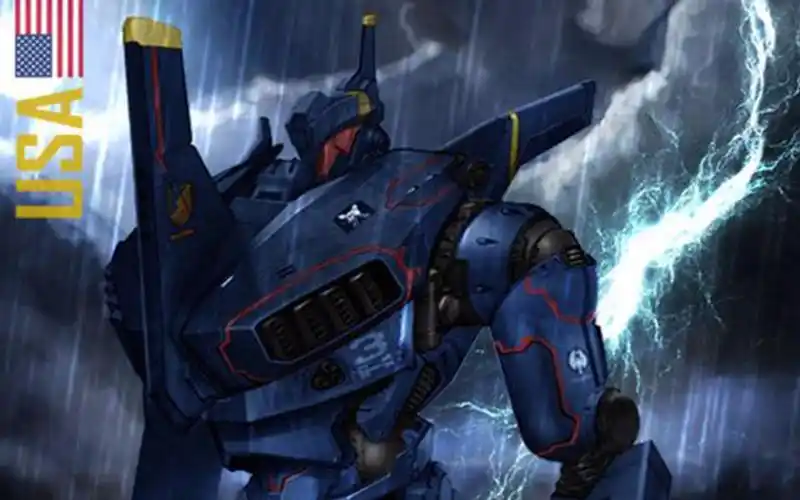 《环太平洋》中最慢的机甲忧蓝罗密欧,也是美国服役的第一台机甲_哔哩