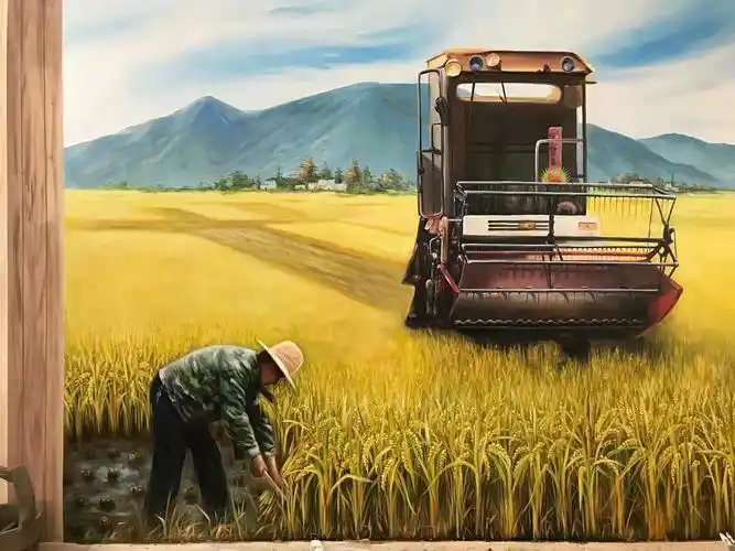 丰收墙绘