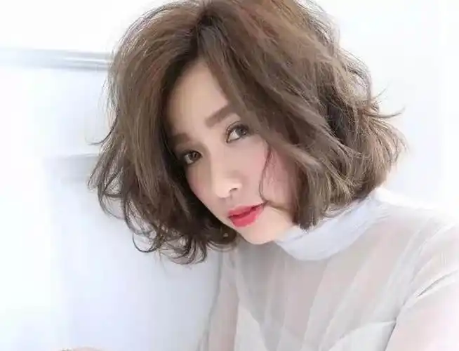 短发烫发造型,美发老师作品图片