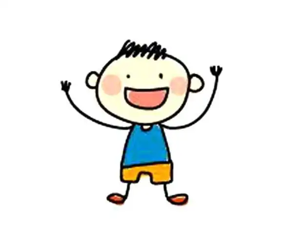 3款卡通小男孩简笔画彩色图片 小男孩的简单画法步骤 人物-第3张