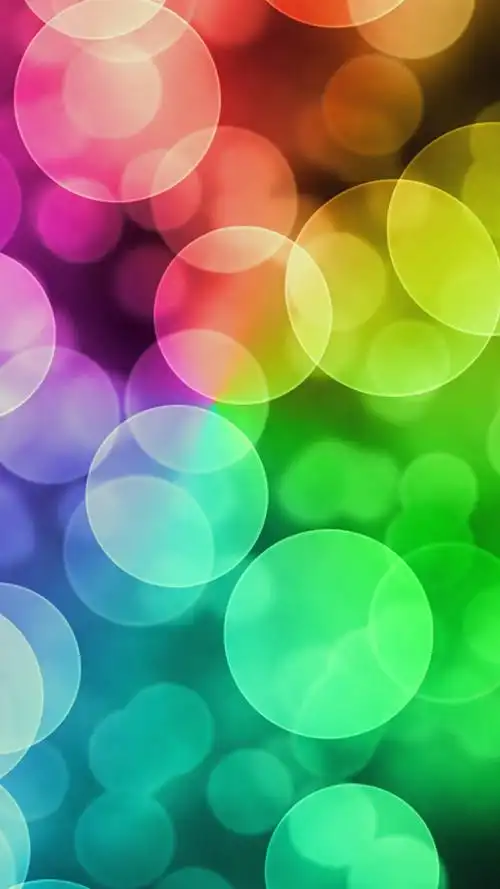 iphone 壁纸 多彩色圆圈,眩光,抽象