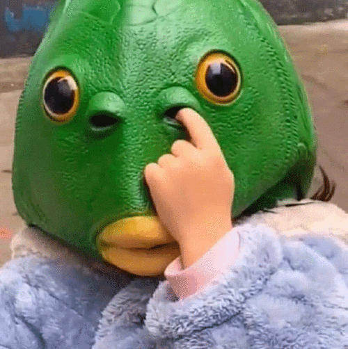 求绿鱼头套表情包