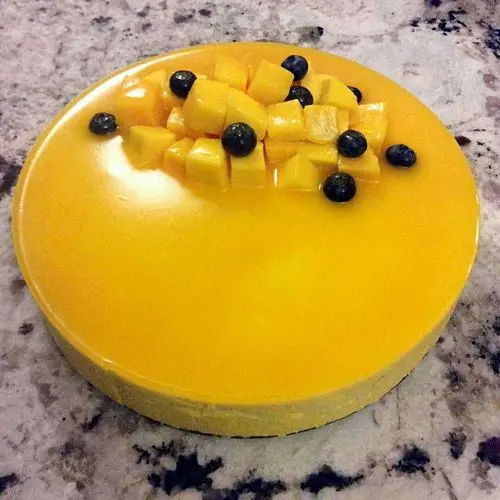 lovely圆子做的芒果慕斯蛋糕