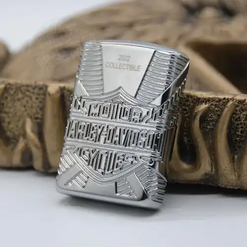 正版zippo之宝打火机美版珍藏年度哈雷骷髅盔甲zippo