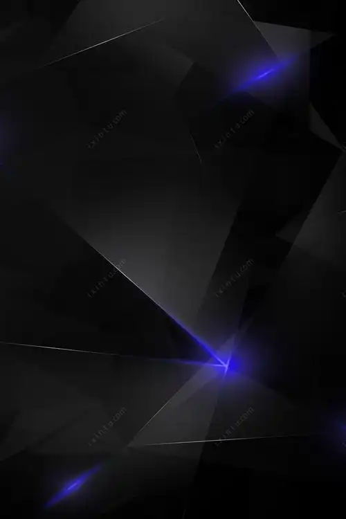 黑色科技感发光几何图形背景psd背景图新图网