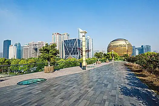 杭州,钱江新城,著名,地标,建筑,白天