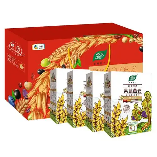 【中粮集团出品】悦活果蔬燕麦礼盒1400g 美食年货营养食品