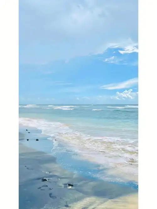 蓝色大海氛围感高清壁纸巨美