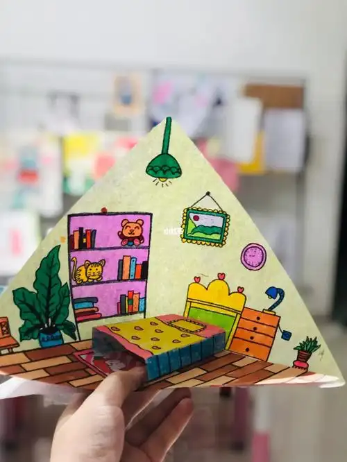 创意儿童画68岁立体画我的房间