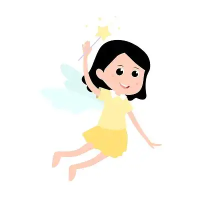 可爱扁平天使女孩插图人物翅膀紫色小清新最美护士512护士节荣誉奖状