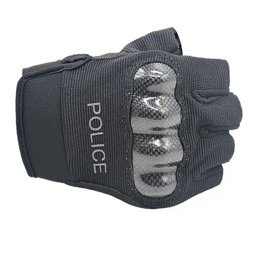 半指铁骑特警手套夏季骑警摩托车手套