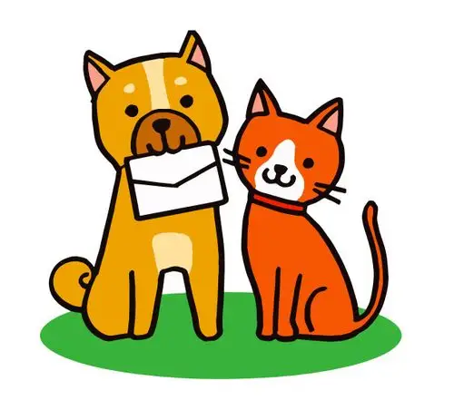 信函,猫,简单,动物场馆,饲养员插画素材_id:349460207