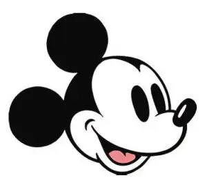 米奇头像卡通简笔画可爱