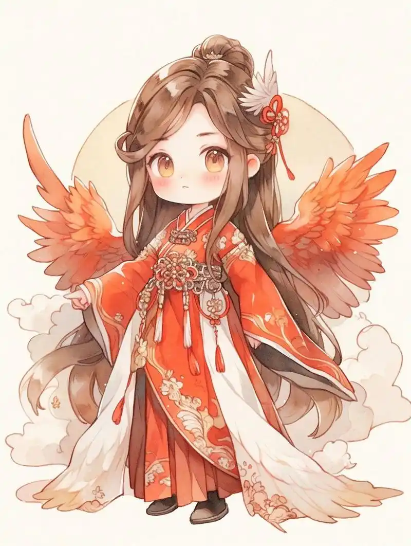 凤凰q版古风壁纸