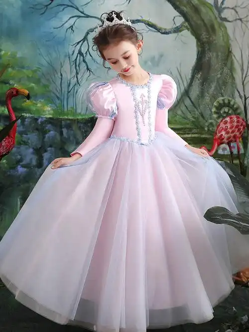 苏菲亚公主裙小公主索菲亚裙子儿童服装灰姑娘生日连衣裙礼服裙