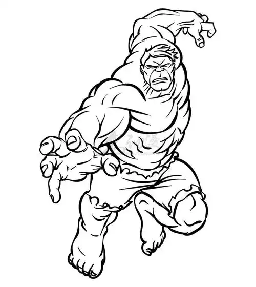 教你绘画绿巨人