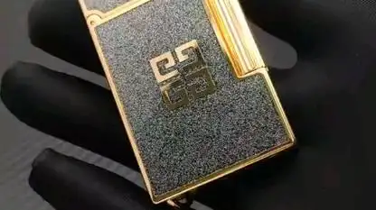 纪梵希g4300系列双火打火机(黑曜石金)