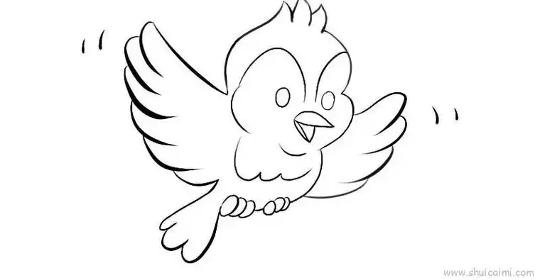 鸟简笔画画法图解