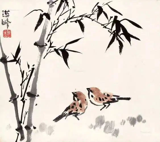 大师孙其峰画竹