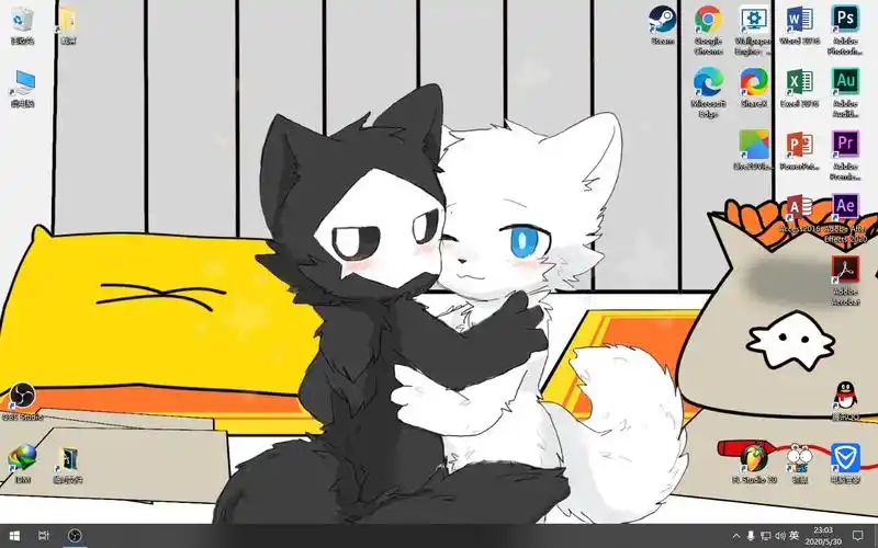 live2dchanged动态壁纸是超甜的puro和lin快进来吃狗粮啦