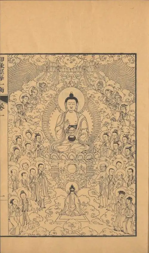 御录经海一滴序,如来说法图卷一:圆觉经,金刚经,楞严经,维摩经卷二