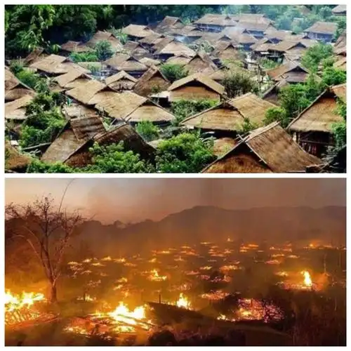 2021年2月14日17时40分,中国最后一个原始村落,云南翁丁村老寨