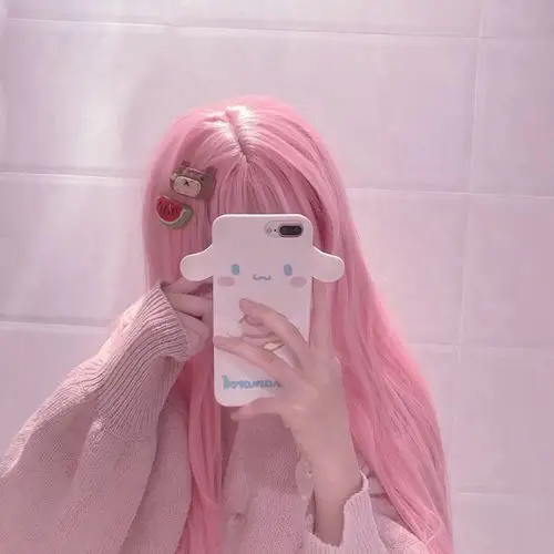 更新啦粉色头发头像