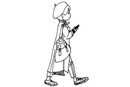 印第安女孩简笔画图片