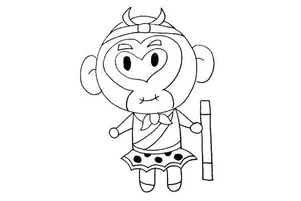 孙悟空简笔画怎么画