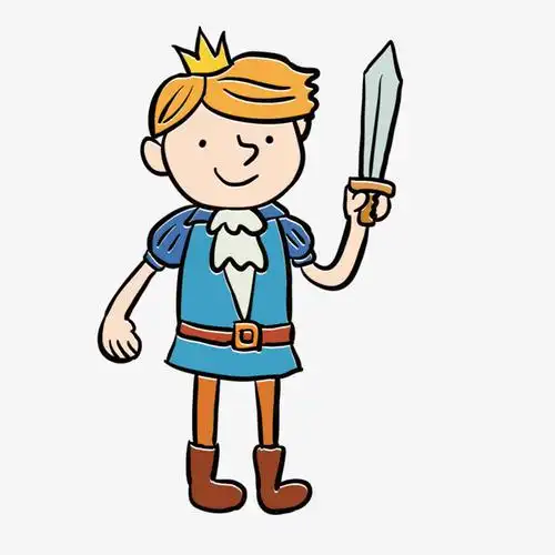 矢量拿着剑的王子png素材-90设计