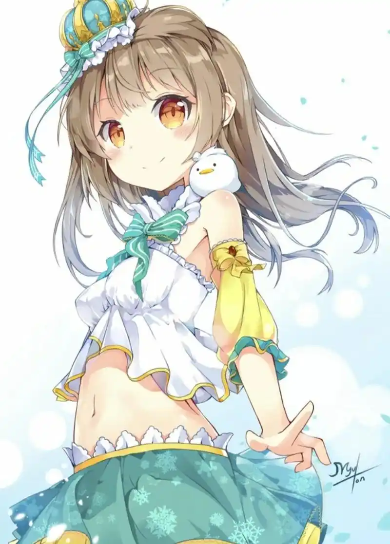 二次元动漫壁纸:软萌少女,遇见你的时候,我知道我的爱情也来了