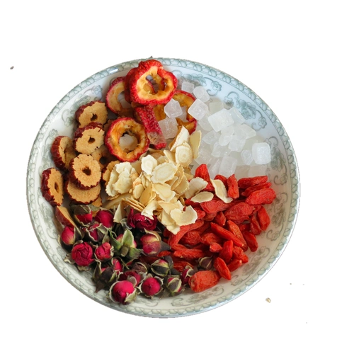 西洋参红枣枸杞玫瑰花女性养生美颜调理组合人参西洋参及其制品