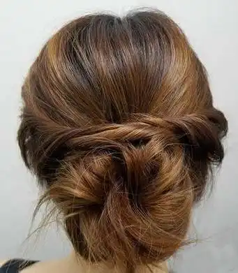 中长发日常盘发图解教你一分钟搞定慵懒鸟窝头