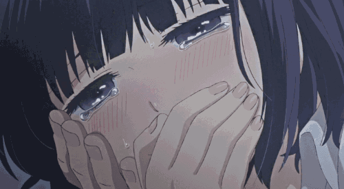 卡通情侣亲吻流泪gif动图_动态图_表情包下载_soogif