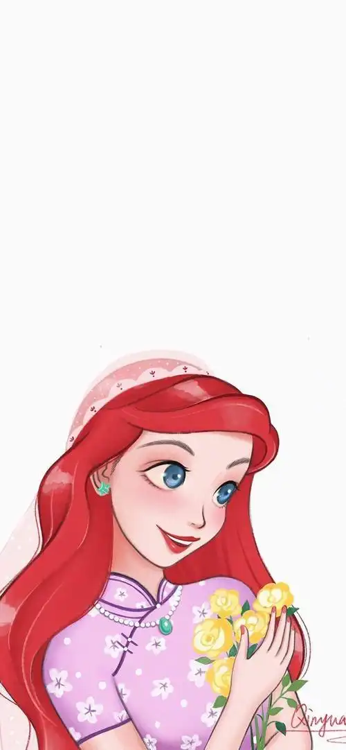 迪士尼公主|手绘壁纸插画
