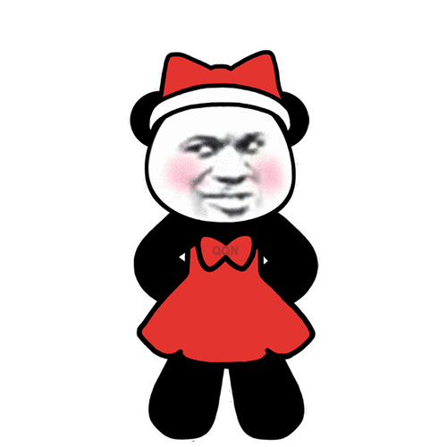 熊猫头戴圣诞帽跳舞 gif 动图表情包 圣诞节表情包_动图_gif_圣诞