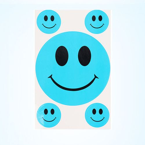 可爱彩色笑脸贴纸卡通脸贴表情活动道具奖励不干胶装饰贴贴画表扬贴