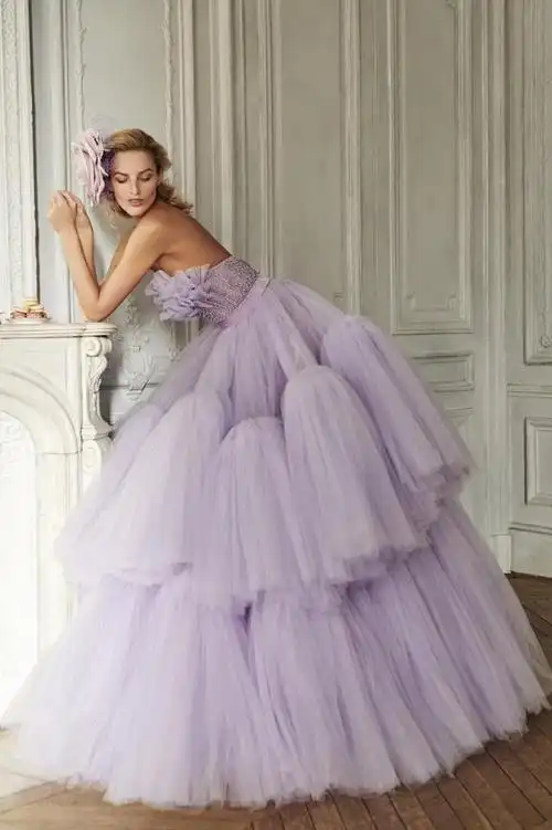 azziosta2020系列高定礼服蝴蝶兰花卉刺绣浪漫鹅黄春意