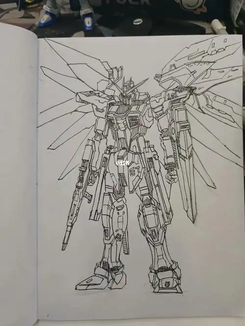 快速画了自由高达