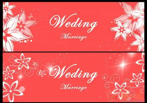 婚礼主题背景喷绘设计