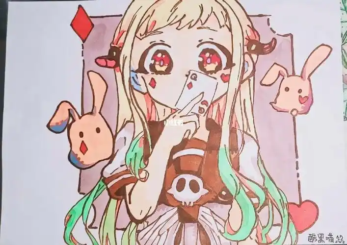 临摹作品本喵漫荒了,就看到了#地缚少年花子君  ,好看好看,八寻宁宁好