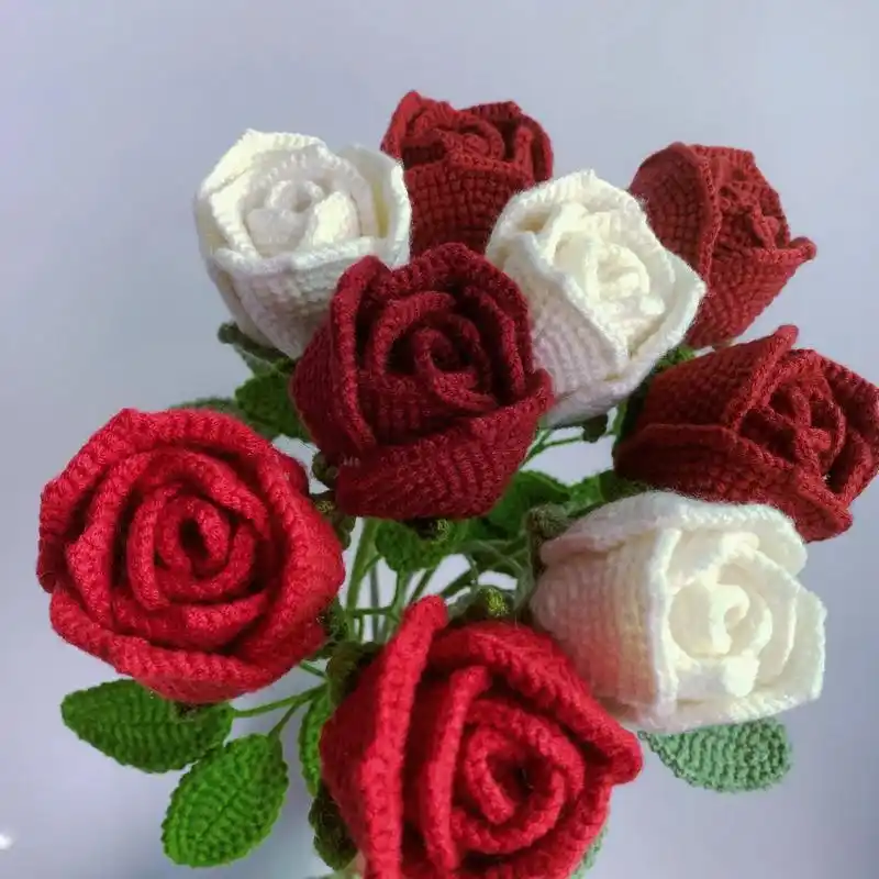 酒杯玫瑰钩织图解来啦!#钩针编织 #爱生活爱编织 #手工毛线 - 抖音