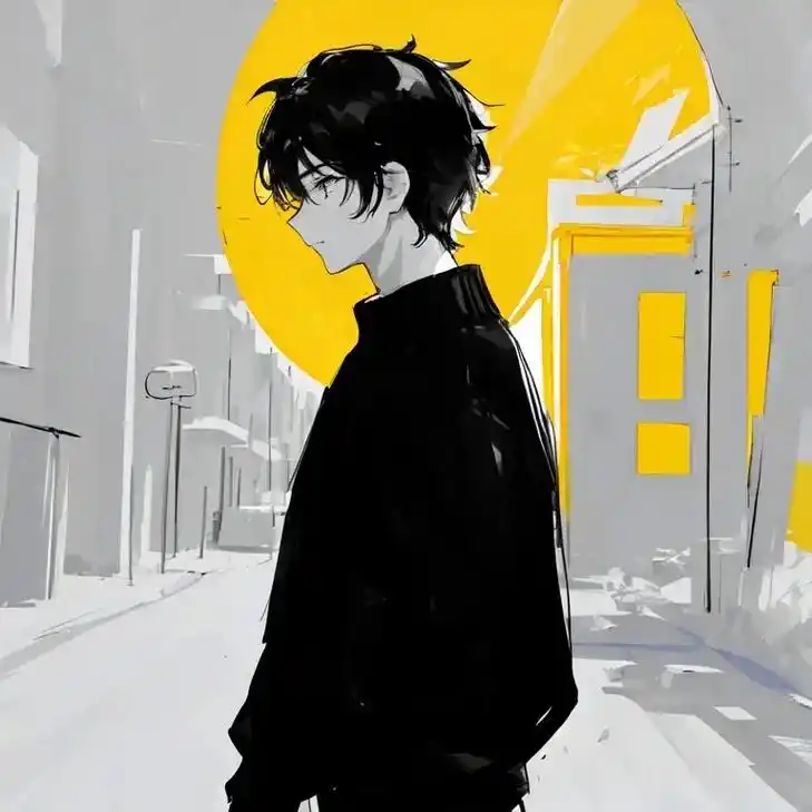 简约线条风格男生头像.#二次元 #ai #头像 #男生头像  - 抖音