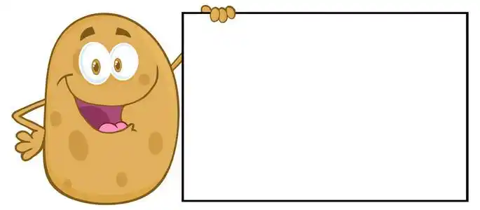 马铃薯的卡通人物照片