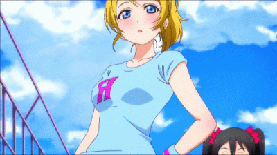 动漫 二次元 同人 lovelive 绚濑绘里 矢泽妮可 gif