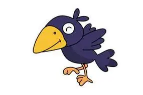 简笔画乌鸦简笔画乌鸦怎么画