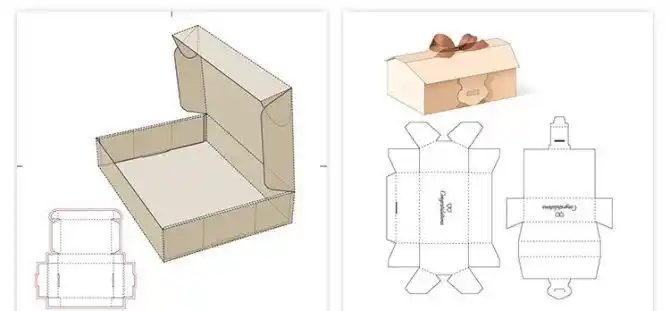 165款矢量纸盒纸箱礼盒产品包装刀版图折叠平面展开图851期