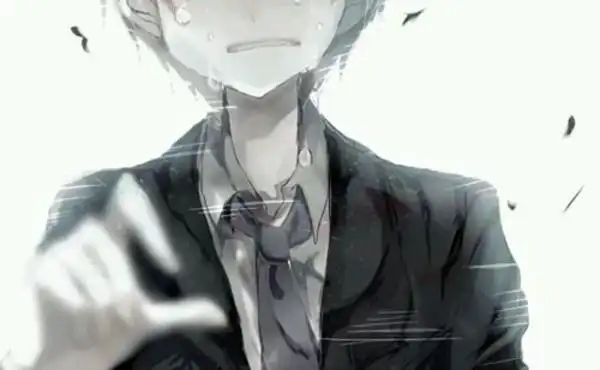 流着泪笑的动漫男头像