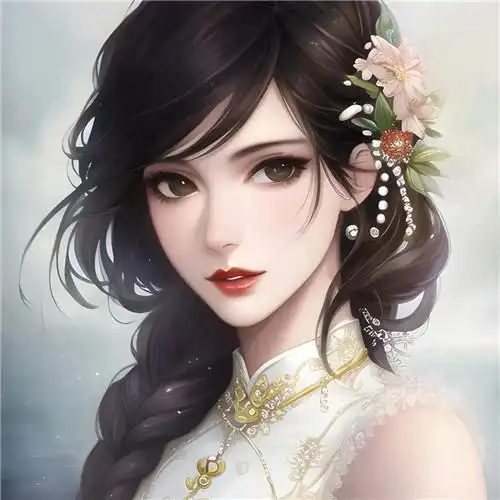 好看手绘头像女生唯美高清图片